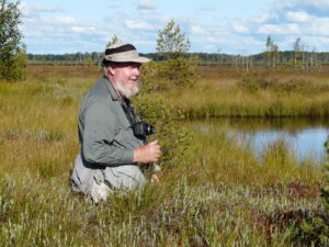 Der Ökologe und Moorexperte Michael Succow im Moor.