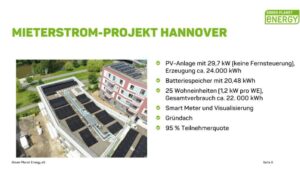 Mieterstromprojekt Hannover von Green Planet Energy